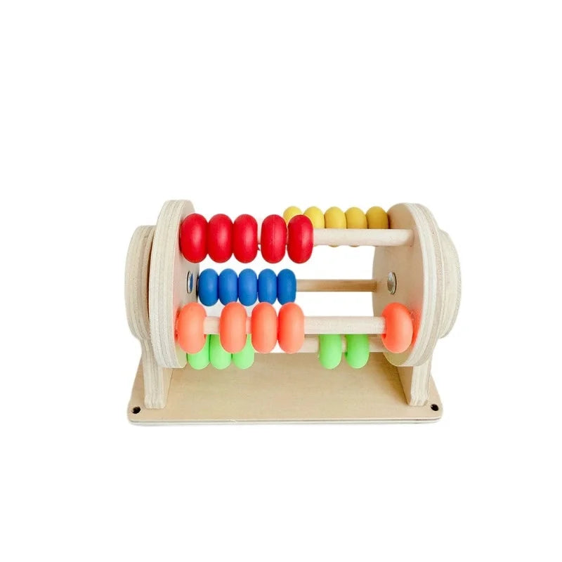 Kindergarten Montessori Busy Board Educational Toy For Toddlers Caterpillar Gear Led Lamp Bead Wall Toy KMB-01