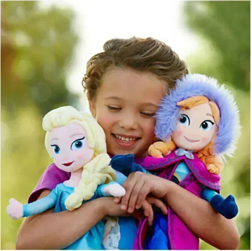 30-40cm DSN Figure Frozen Princess Plush Toy Anna Doll Snow Queen Princess Anna Elsa Soft Stuffed Animal Toys Birthday Gifts