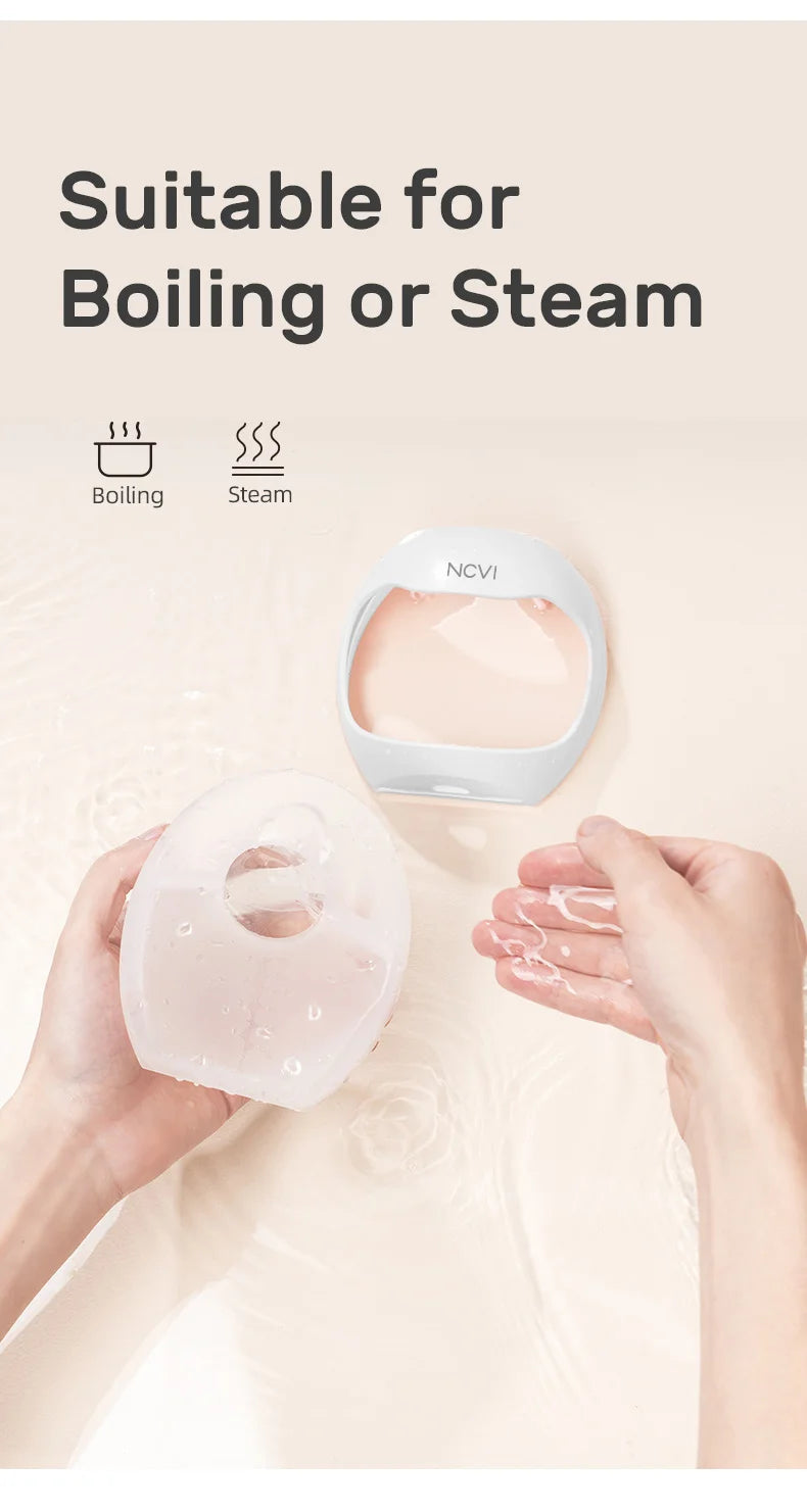 NCVI Breast Milk Collector, Milk Catcher, Breast Shells Protect Sore Nipples for Breastfeeding, Reusable Breastmilk Saver