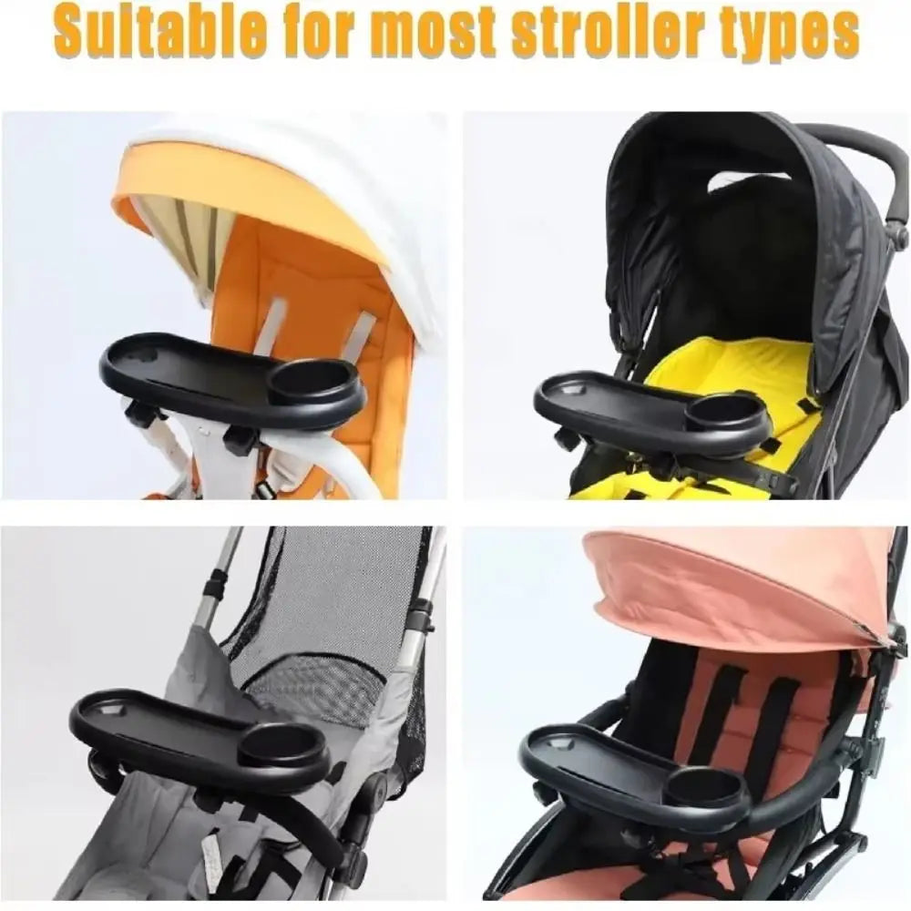Antislip Stroller Cup Holder Detachable Handy Universal Stroller Tray Multi-purpose Convenient Baby Stroller Cup Holder Toddlers