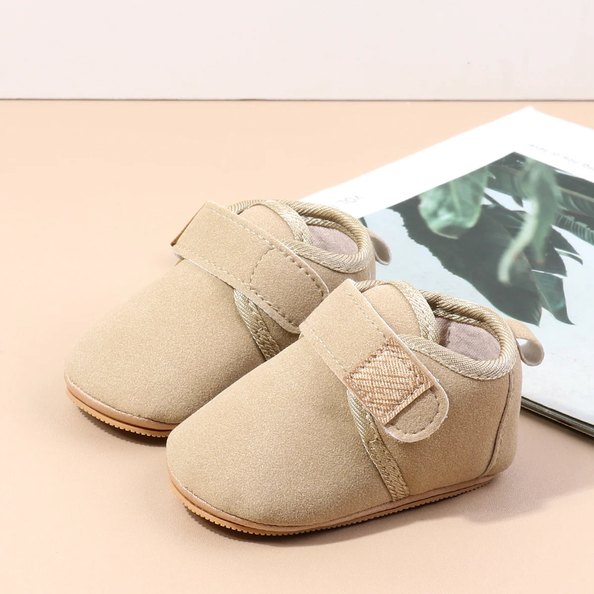 Autumn Solid Color Baby Shoes With Soft Rubber Sole Suitable For Both Boys And Girls Baby-Sized Toddler Walking Shoes