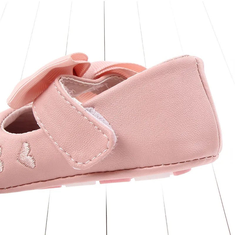2025 Spring and Summer Baby Girl Shoes Mary Jane Cute Bowknot Sandal Soft PU and TPR Sole Anti-slip for 0-12M Baby