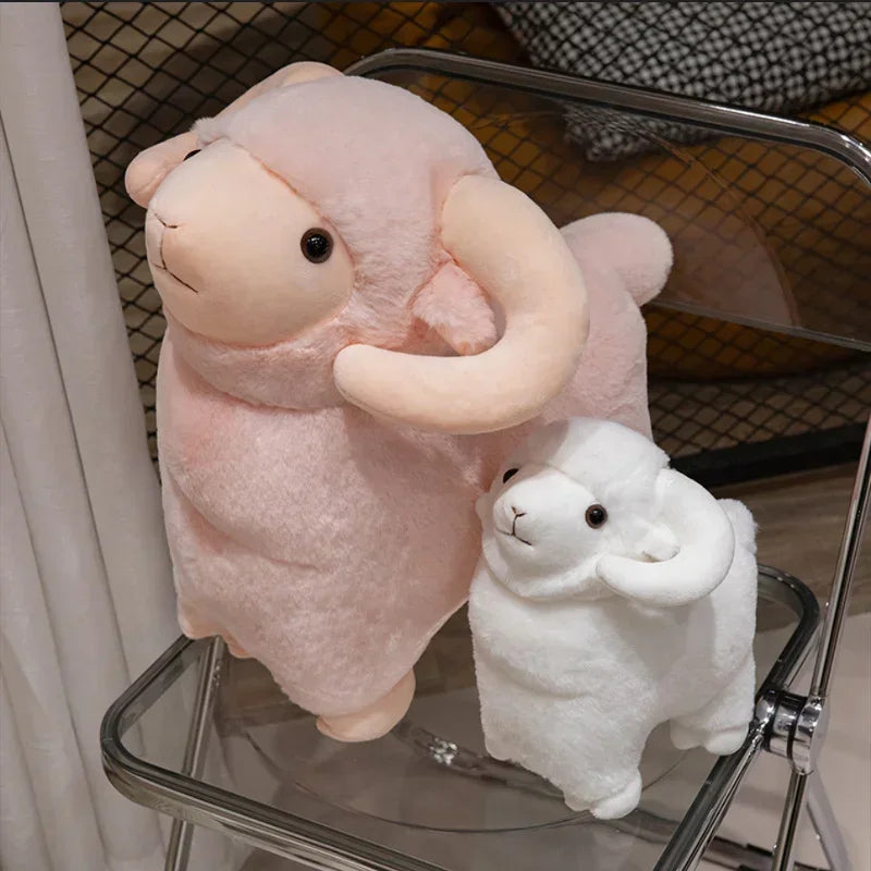 Hot 1pc 25/35/45CM Little Sheep Plush Toys Cute White Goat Stuffed Soft Doll Pillow For Birthday Christmas Gifts
