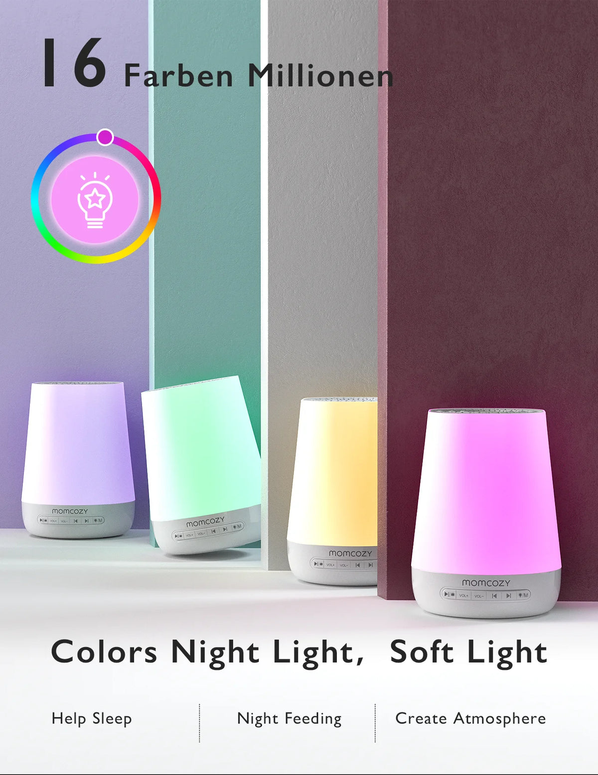 Momcozy Baby White Noise Sound Machine for Baby Sleeping