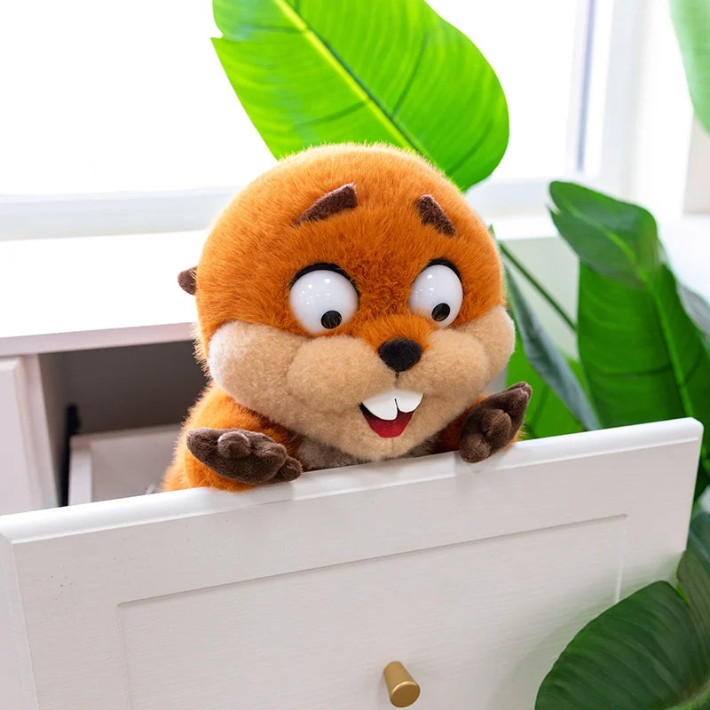 Nice Anime Hoppers Plush Cute King Georges Tom Lizard Plush Soft Stuffed Animal Beaver Plushie Doll Toy Birthday Gift For Kid