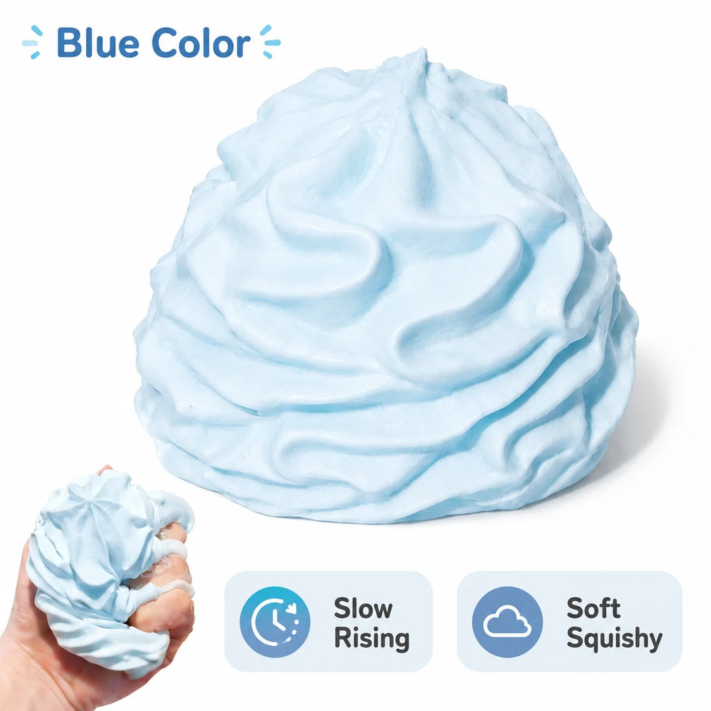 Cream Swirl Squishy Toy Slow Rising Imitation Whipped Cream Fidget Toy Soft Squeeze Stress Relief Decompression Party Gift
