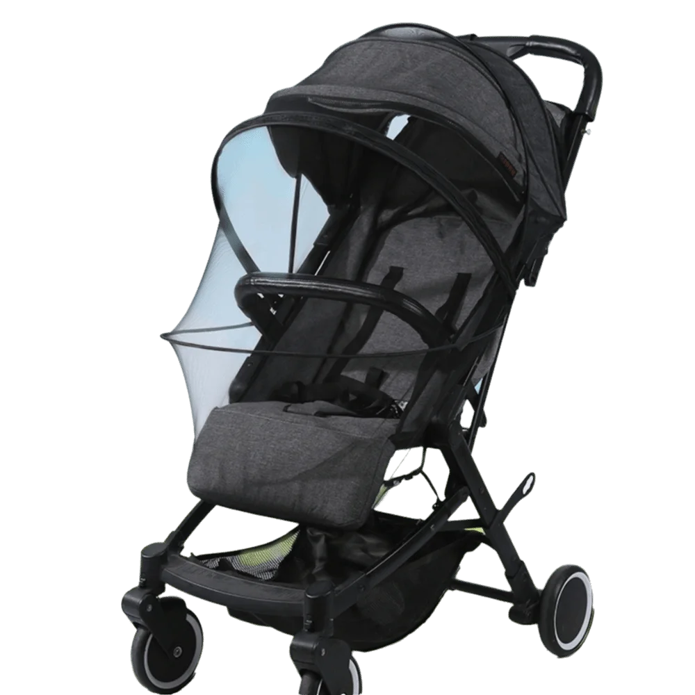 Ventilate Stroller Mosquito Net For Pushchair With Zipper Folding Design 67x65 cm Mosquito Protection