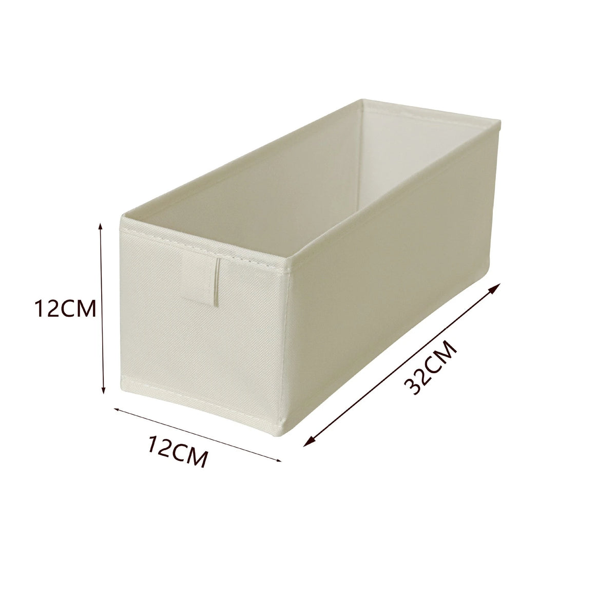 Fabric Foldable Underwear And Pants Storage Box For Cabinets And Drawers, Wardrobe Organizer, Model FFB-100