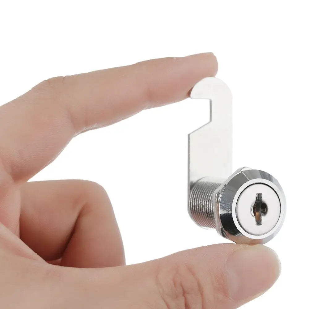 Zinc Alloy Cabinet Cam Lock with 2 Keys - 10-30mm Sizes