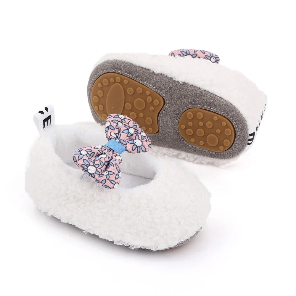 Baby Winter and Autumn Style Multiple Choices High Quality Soft Cotton Warm and Plush Toddler Shoes Anti-slip Sole Prewalking