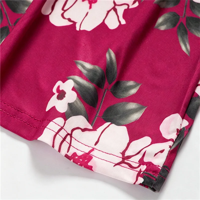 Summer Dress Women Casual Family Matching Outfits Mother Daughter Dress Girl Robe Boho Dresses Children's Clothing Vestidos