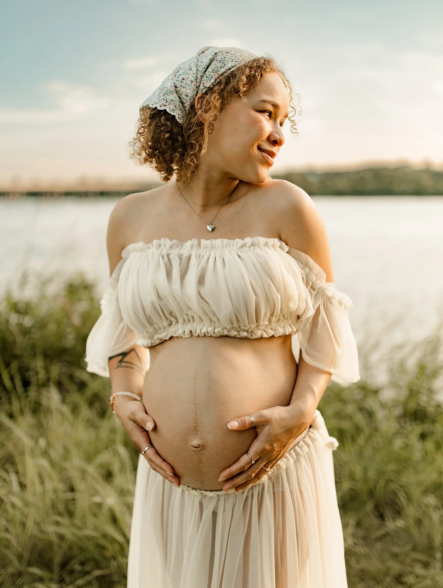 Maternity Gown Two Piece
