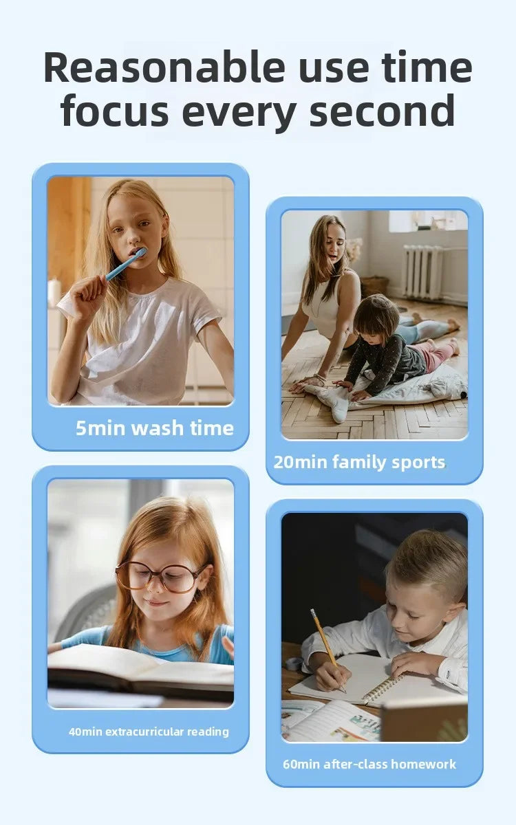 Visual Timer With Night Light School Minuteur 60-Minute Countdown Timer for Kids and Adults Pomodoro Stopwatch Clock