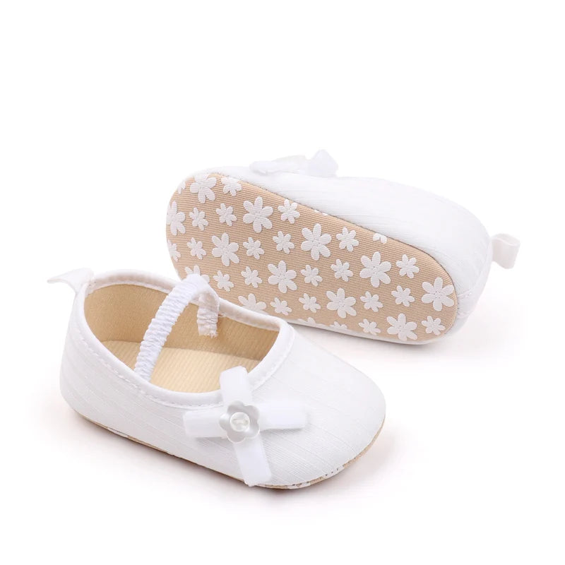 2025 Spring And Autumn Baby Girls First Walking Indoor Outdoor Toddler Shoes With Cute Design Soft And Comfortable Sole For 0-18