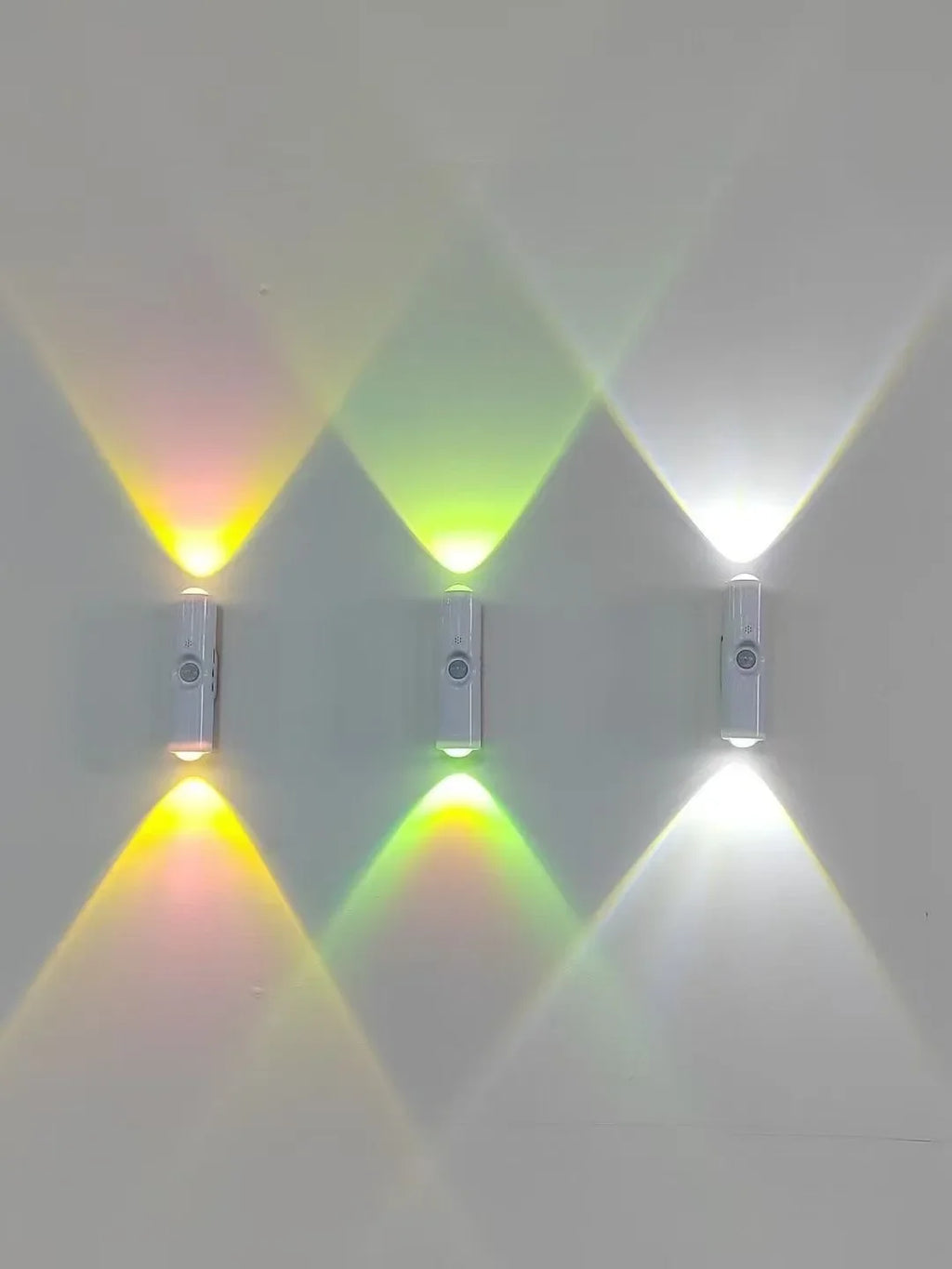 LED Night Lights Double-head Sunset Wall Lamp Motion Sensor RGB Ambient Light Magnetic USB Rechargeable Party Corridor Closets