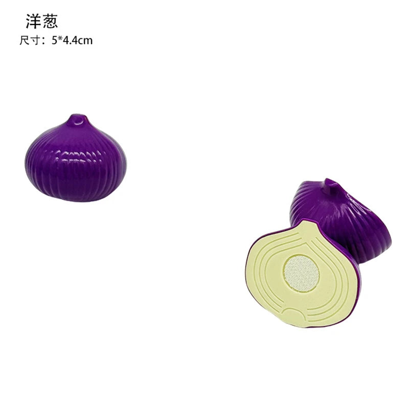 Chechele Montessori Paste Simulation Educational Toy for Sensory Decompression Durian Grapefruit Cherry 1Pcs