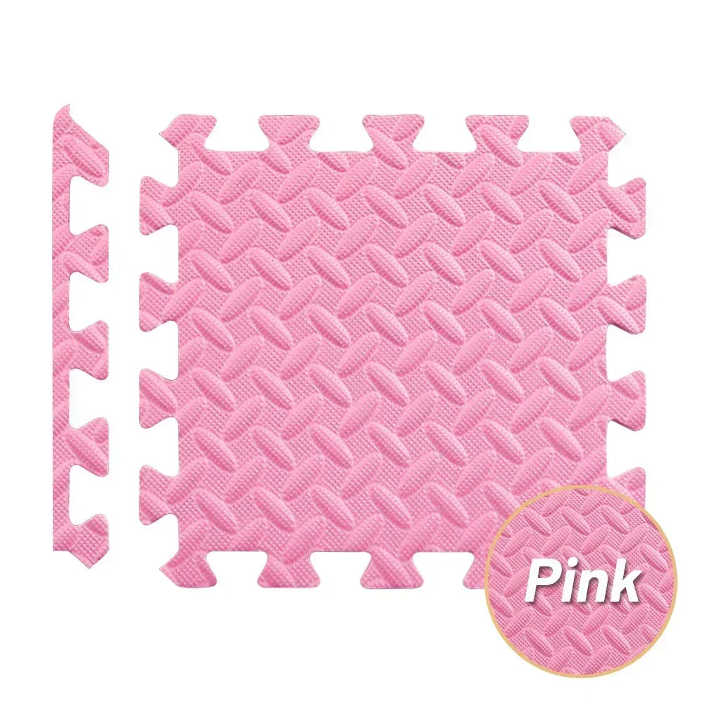 Soft Foam Interlocking Carpet Tiles Non Slip Puzzle Floor Mats 1 To 20 Pcs For Home Gym And Baby Playroom