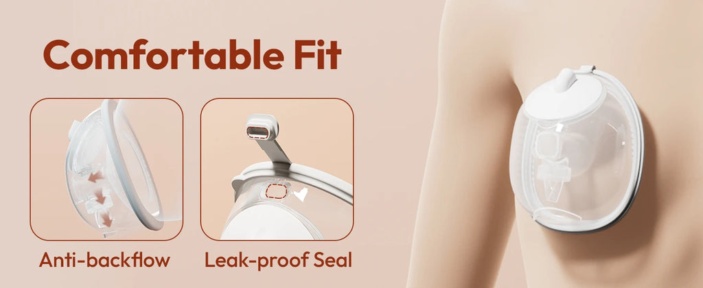 NCVI Electric Breast Pump With Wearable Cups.VibeMassage Technology,Adjustable Hospital Grade Strong Suction,Ultra Portable