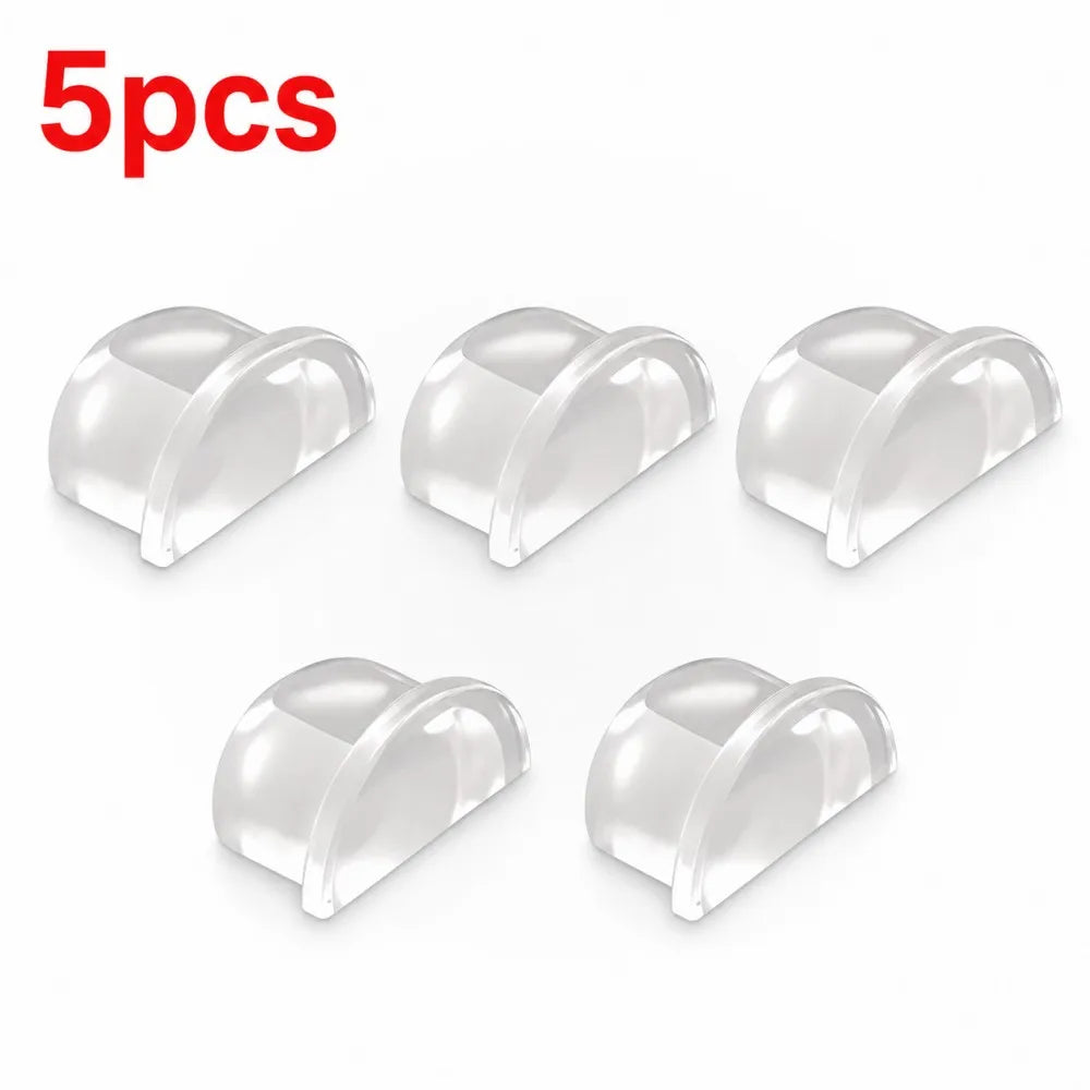 1-8pcs Transparent Silicone Door Stopper Self Adhesive Wall Protector Rubber Bumper Pad For Door Handle Cabinet Corner Furniture