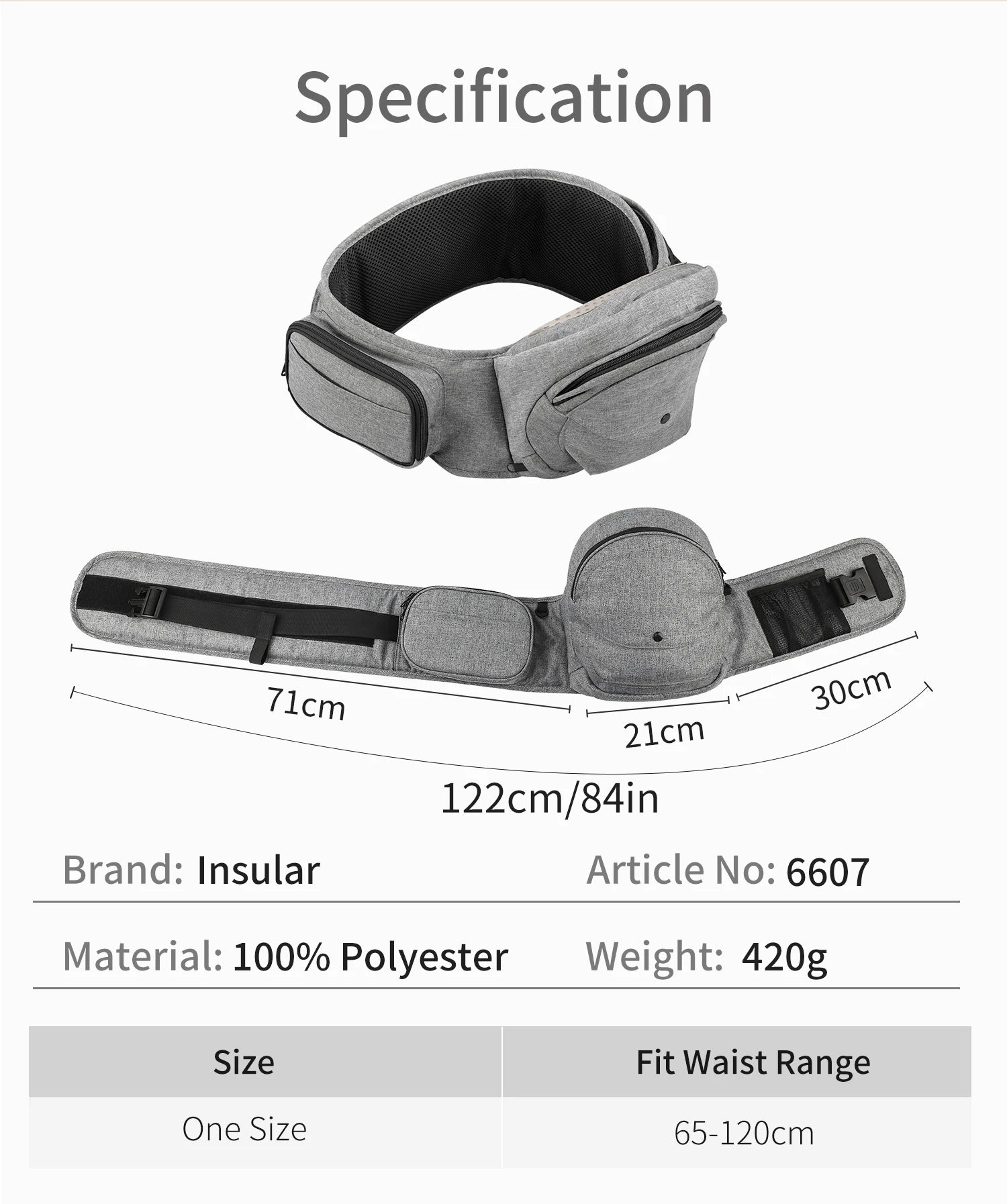 Fashion Baby Waist For 0-2Y Stool Front Hold Type Kids Carrier Widened Single Stool Infant Belt Hugging Support Multi-functional