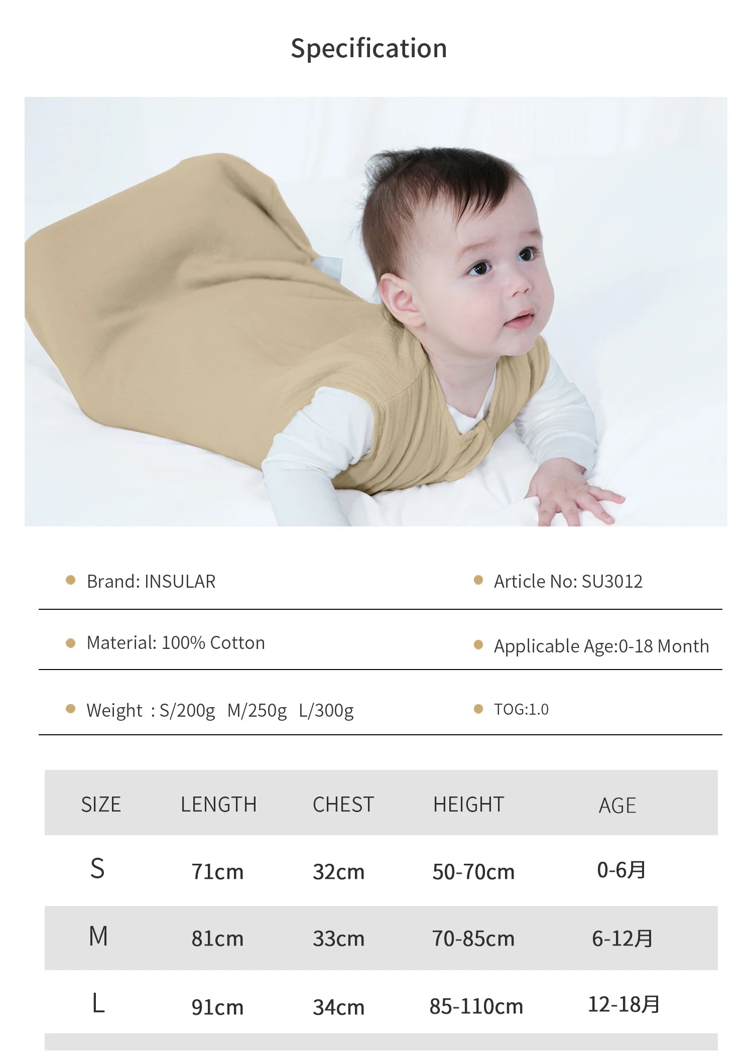 Baby Sleeping Bag Newborn Swaddle Sleeveless Sleep Sack Summer Thin Premium Muslin Cotton Soft 2-Ways Zipper Easy Diaper Changes