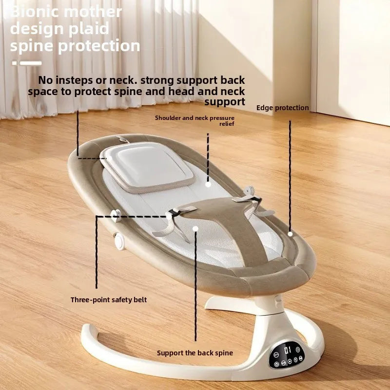 Electric Baby Rocker Swing and Soothing Bassinet with Music
