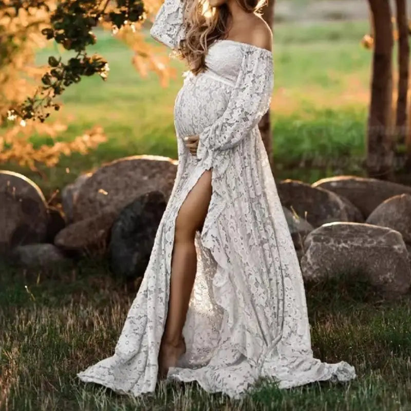 Maternity Photoshoot Dress Set for Pregnant Women