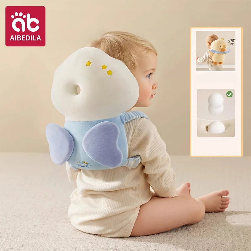 AIBEDILA 3-Sided Anti-Fall Safety Pad for Baby Head and Back Protection 270 Degree Toddler Pad