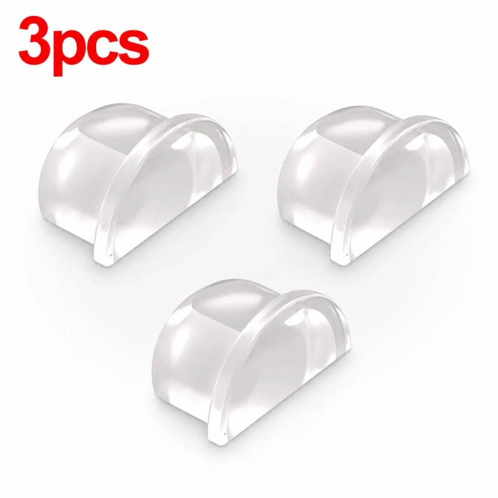 Transparent Silicone Door Stopper Self Adhesive Wall Protector Rubber Bumper Pad Model 01 For Doors Cabinets Furniture