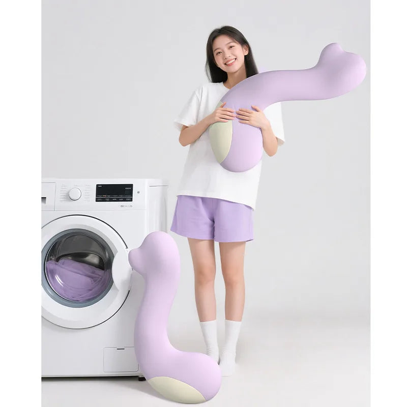 Bed Pillow Long Body Pillow Hips Lower Back Support Washable Cover Multipurpose for Side Sleeper Pregnancy Pillow for Bed