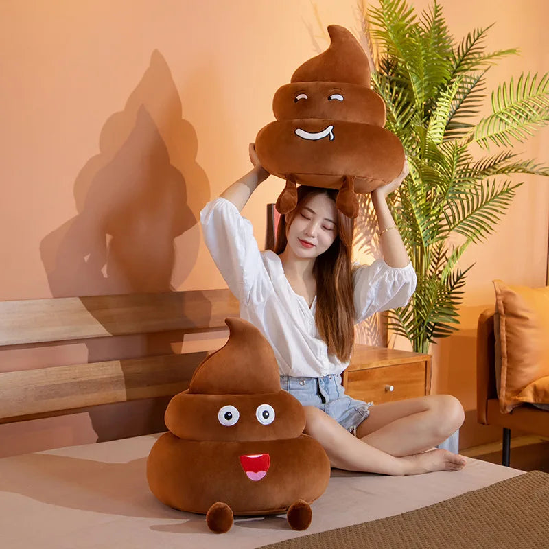 New 25cm/35/45CM Funny Poop Plushie Toys Simulation faeces Pillow Stuffed Soft Creative Sofa Cushion Interesting Birthday Gifts