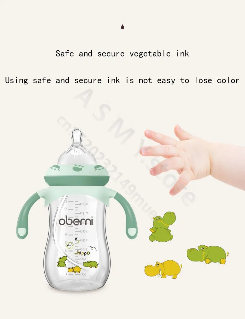 Anti-Colic Baby Bottle/Newborn Baby Bottle/270ML 330ML Large Capacity Wide Neck Bottle/Baby Drinking Cup/Baby Milk Bottle
