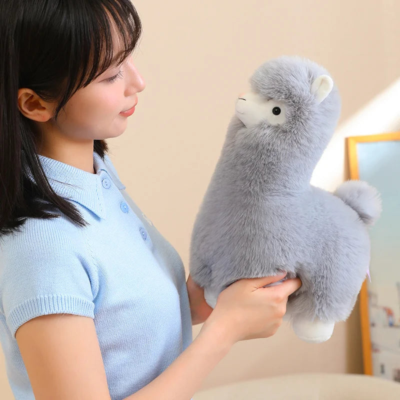 25/35cm Velvet Alpaca Plush Toy Soft And Comfortable Alpaca Doll Hug Pillow Standing Posture Sheep Soft Stuffed Animal Doll