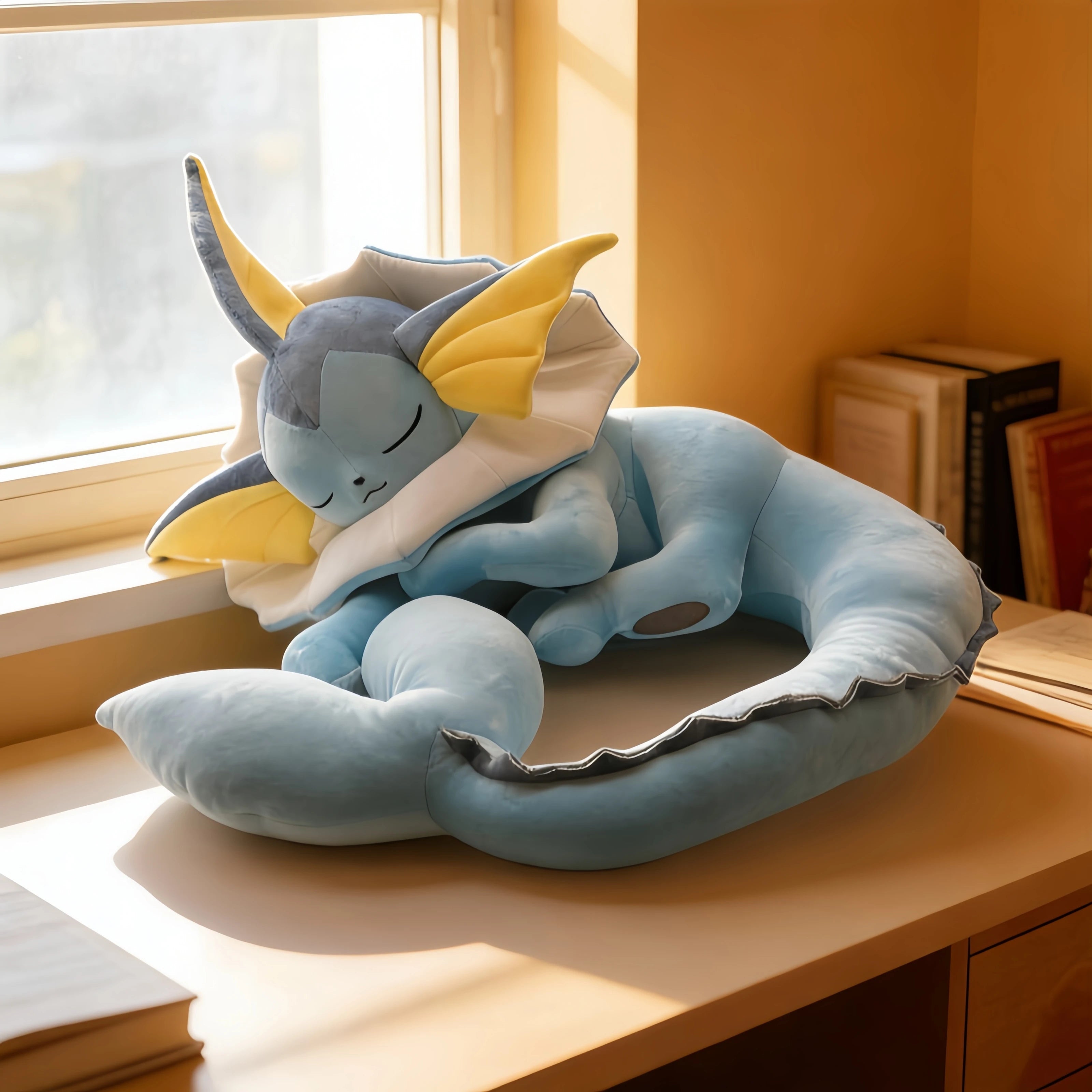 Pokemon Plush Vaporeon Sleeping Series Eeveelution Eevee Evolution Leafeon Glaceon Sylveon Stuffed Doll Charizard Pikachu Doll