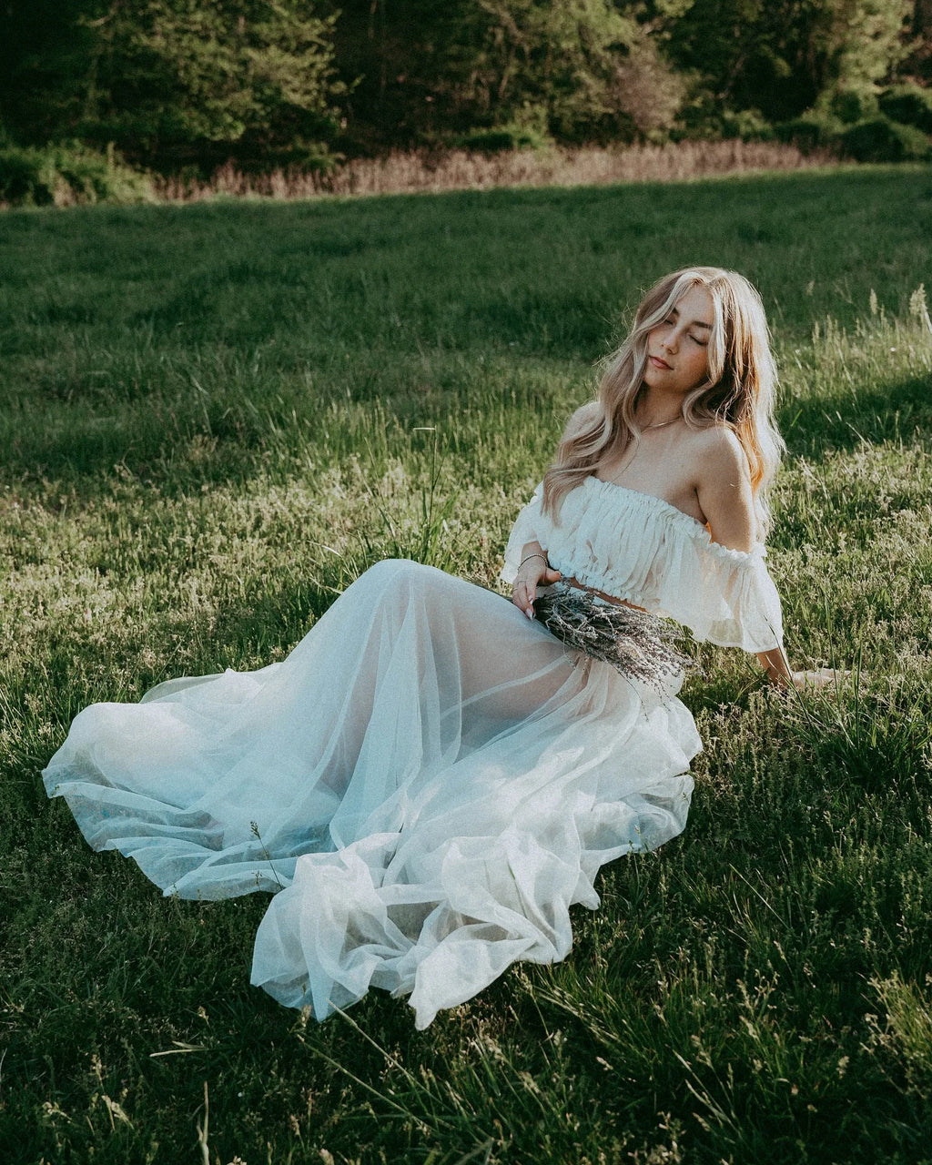 Maternity Gown Two Piece