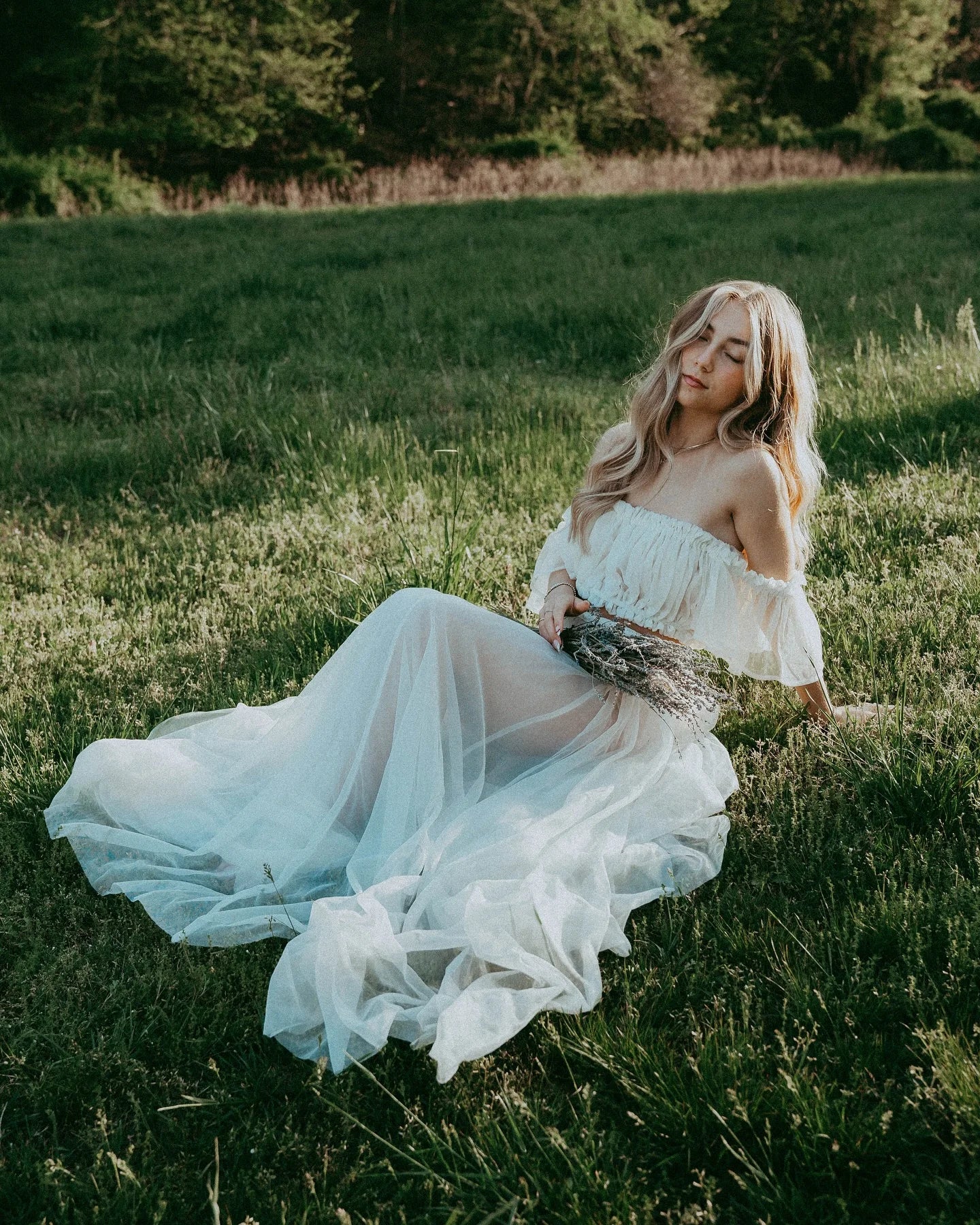 Maternity Gown Two Piece