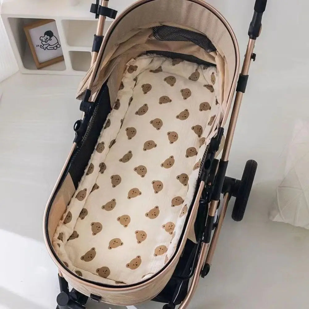 Cartoon Pattern Baby Stroller Cushion Baby Seat Cushion Stroller Accessories Pushchair Car Mat Pram Cushion Seat Liner