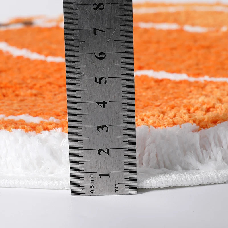 Halloween Pumpkin Velvet Rug - 60cm Anti-Slip Indoor Mat