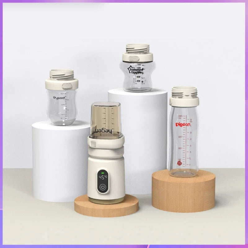 Cxinyoup portable breast warmer with constant temperature/wireless baby formula dispenser for outdoor use/warm milk mixer