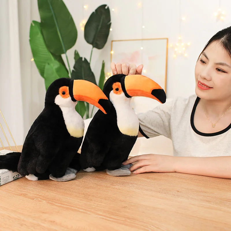 New Cartoon Pelican Plush Toys Realistic White Pelican Stuffed Bird Animal Soft Dolls Promotional Cheap Christmas Birthday Gifts