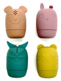 Silicone Bath Toys Animal Shape Baby Interactive Bathroom Toys Children Water Play Toys