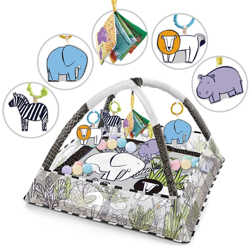 Newborn Sensory Skill Development Fitness Toys Multifunctional Game Blanket Hands Feet Exercise Mat Infant Toy