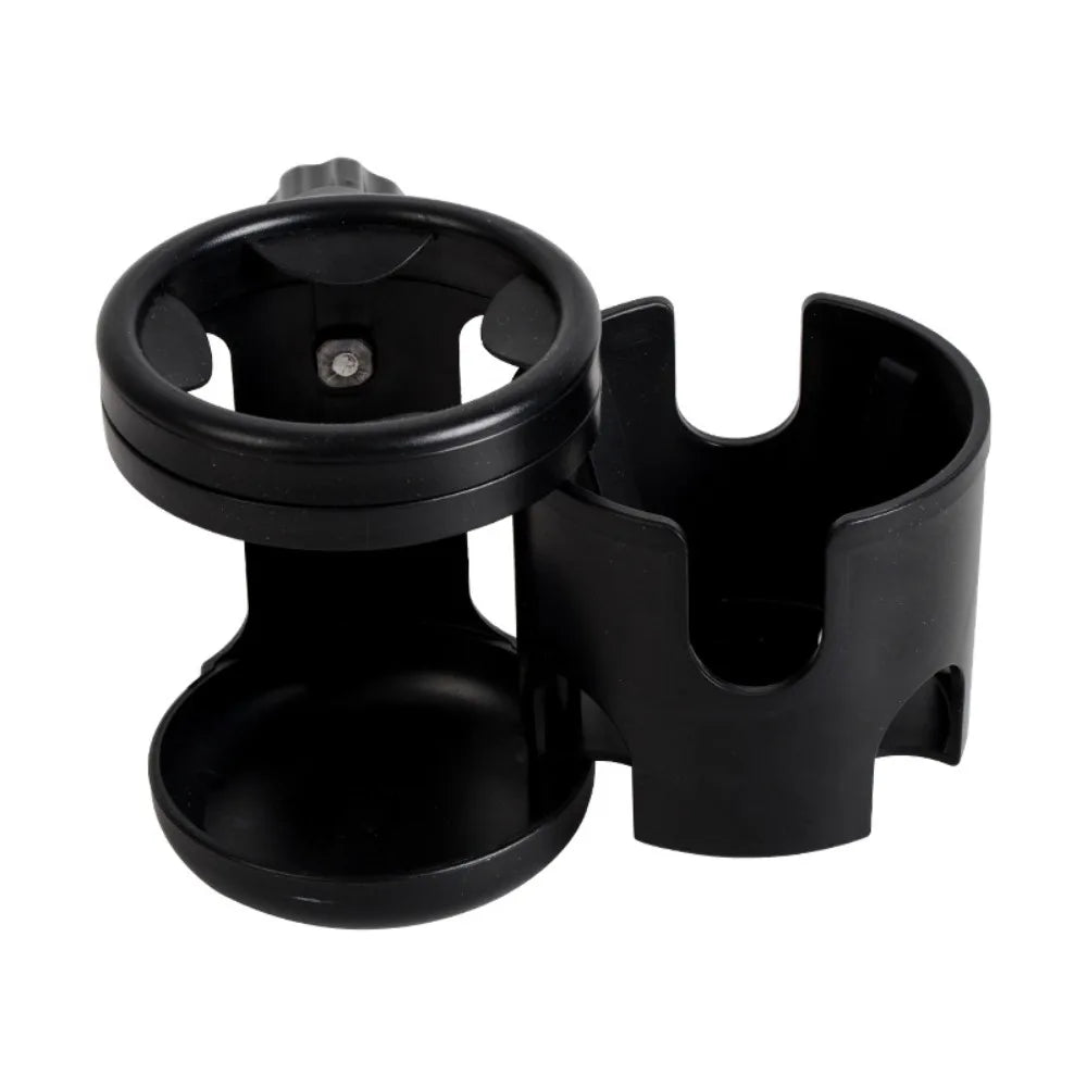 Anti-slip 2 in 1 Baby Stroller Cup Holder Easy To Install Adjustable Kids Cup Stand Black Non-slip