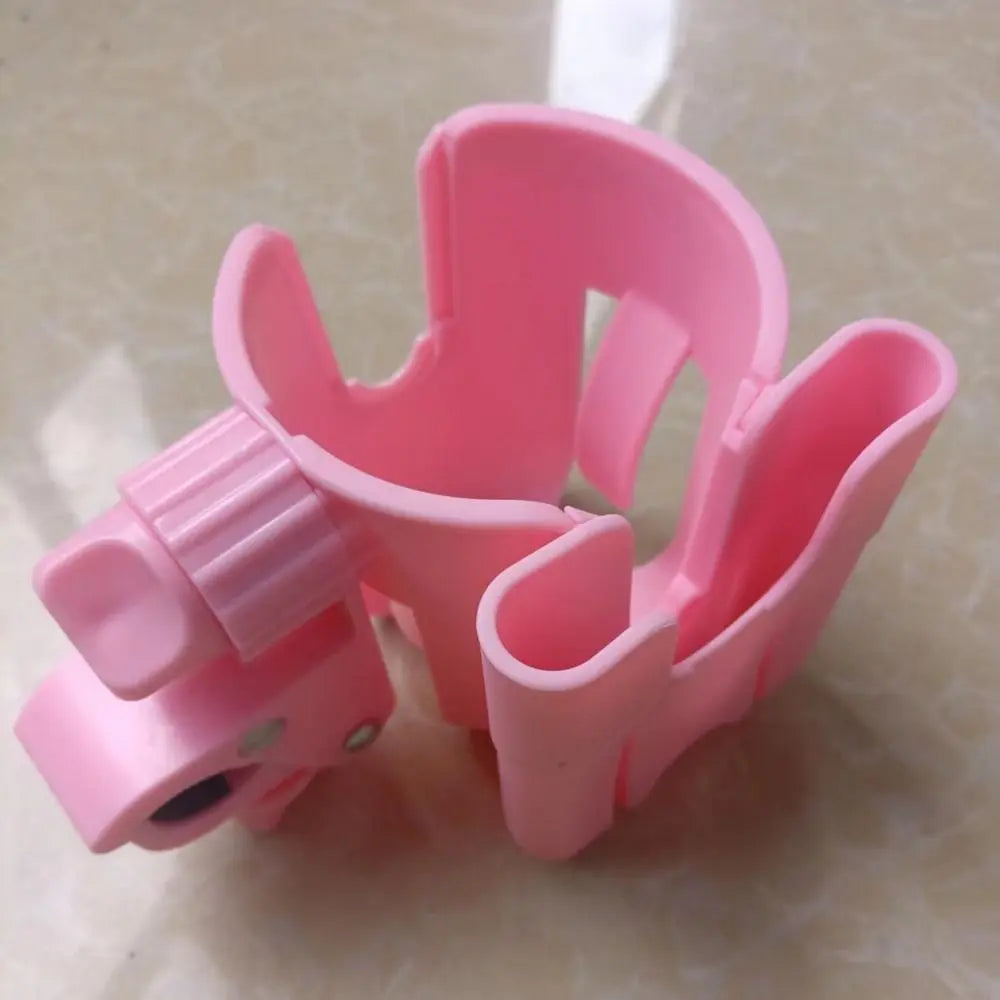 Quick Release Stroller Water Cup Holder with Phone Holder Detachable Stroller Water Bottle Organizer Adjustable 2-in-1 Design