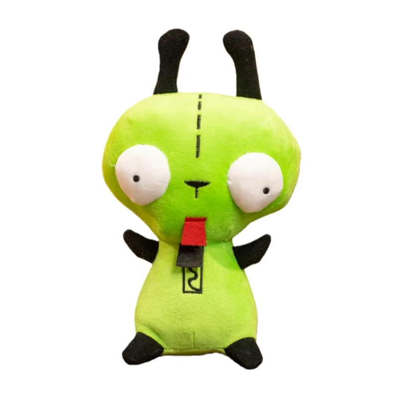 Hot 25cm Alien ET 3D Eyes Green Invader ZIM GIR Dog Plush Figure Toy Soft Stuffed Collectible Christmas Gift Toys for Children