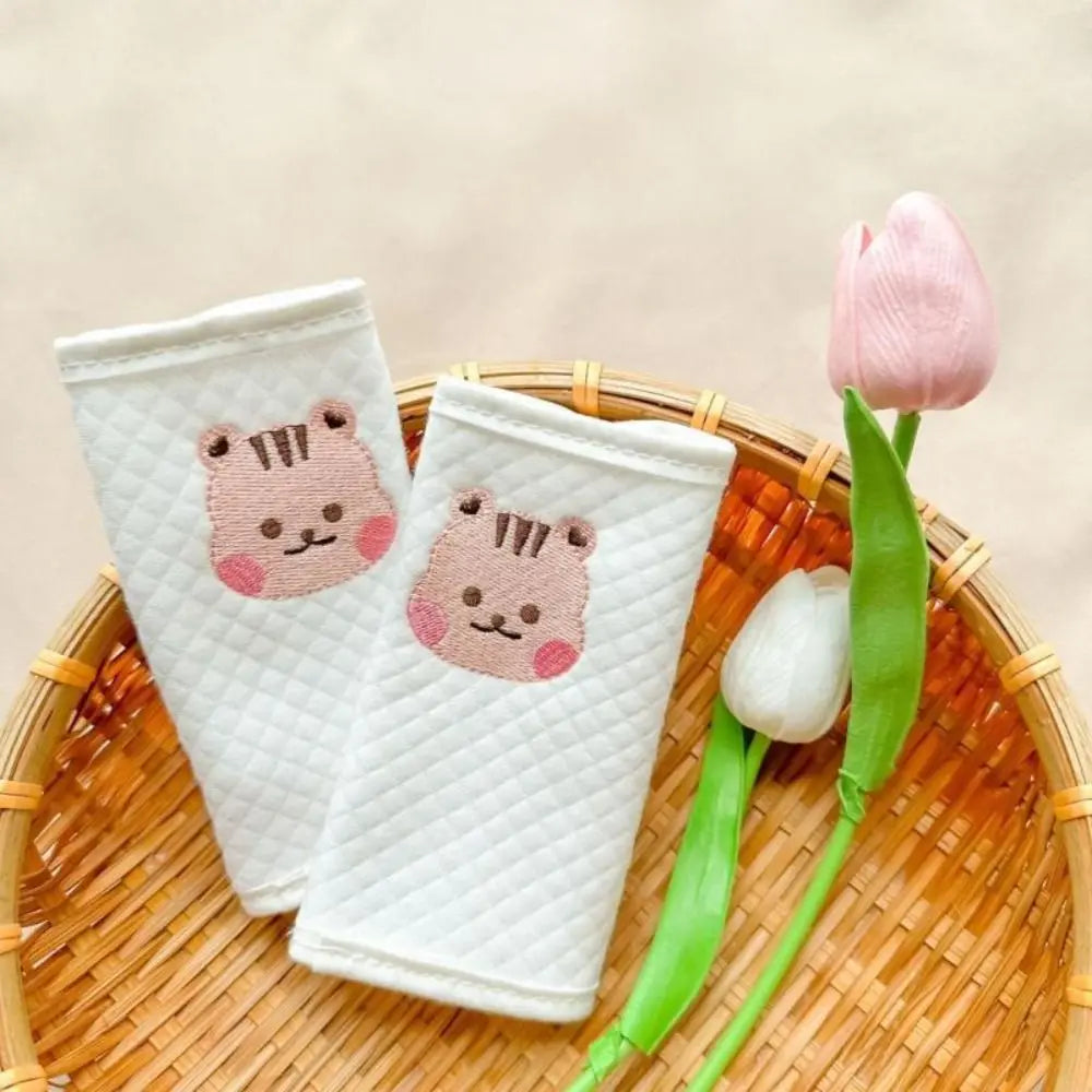 Cotton Baby Car Seat Belt Cover Shoulder Strap Cartoon Baby Shoulder Strap Cover Car Accessories Stroller Accessories Children