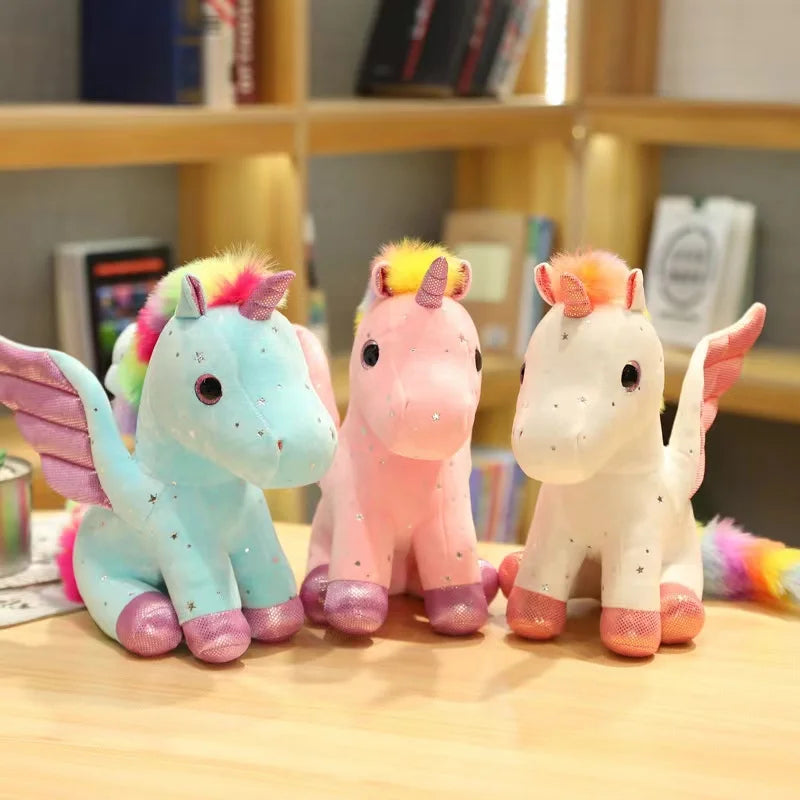 Cute Angel Unicorn Plush Toy Pillow Soft Fill Home Decoration Girl's Birthday Holiday Gift