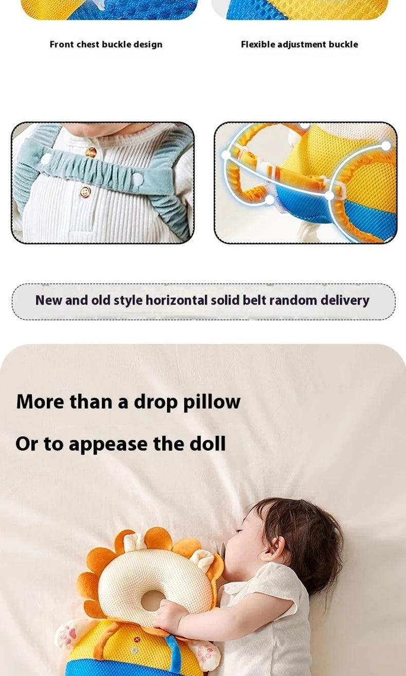 AIBEDILA Baby Head Protector Pillow Backpack Anti-Fall Safety Cushion for Newborn Toddlers Learning to Walk Kids Safe Support