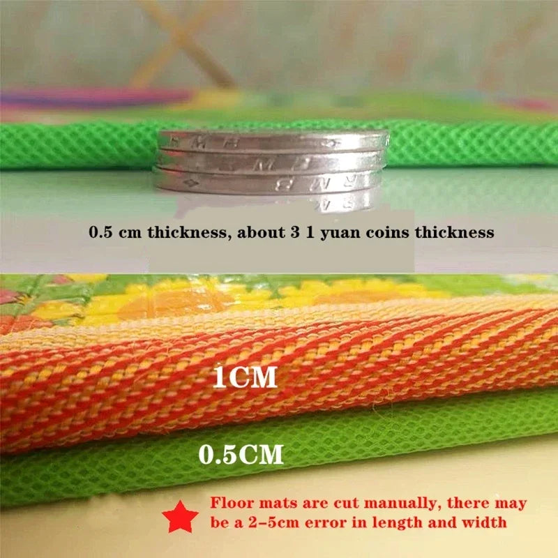 Baby Activity Gym Room Mat Non-toxic Baby Activities Crawling Play Mats Double Sided Pattern EPE Game Mat for Children's Mat Rug