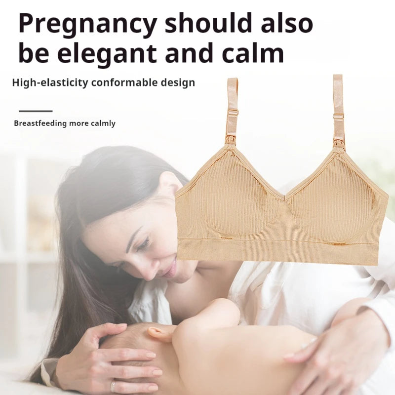 High Quality Plus Size Nursing Bra Breathable Women Breastfeeding Underwear Seamless Maternity Bra Push Up